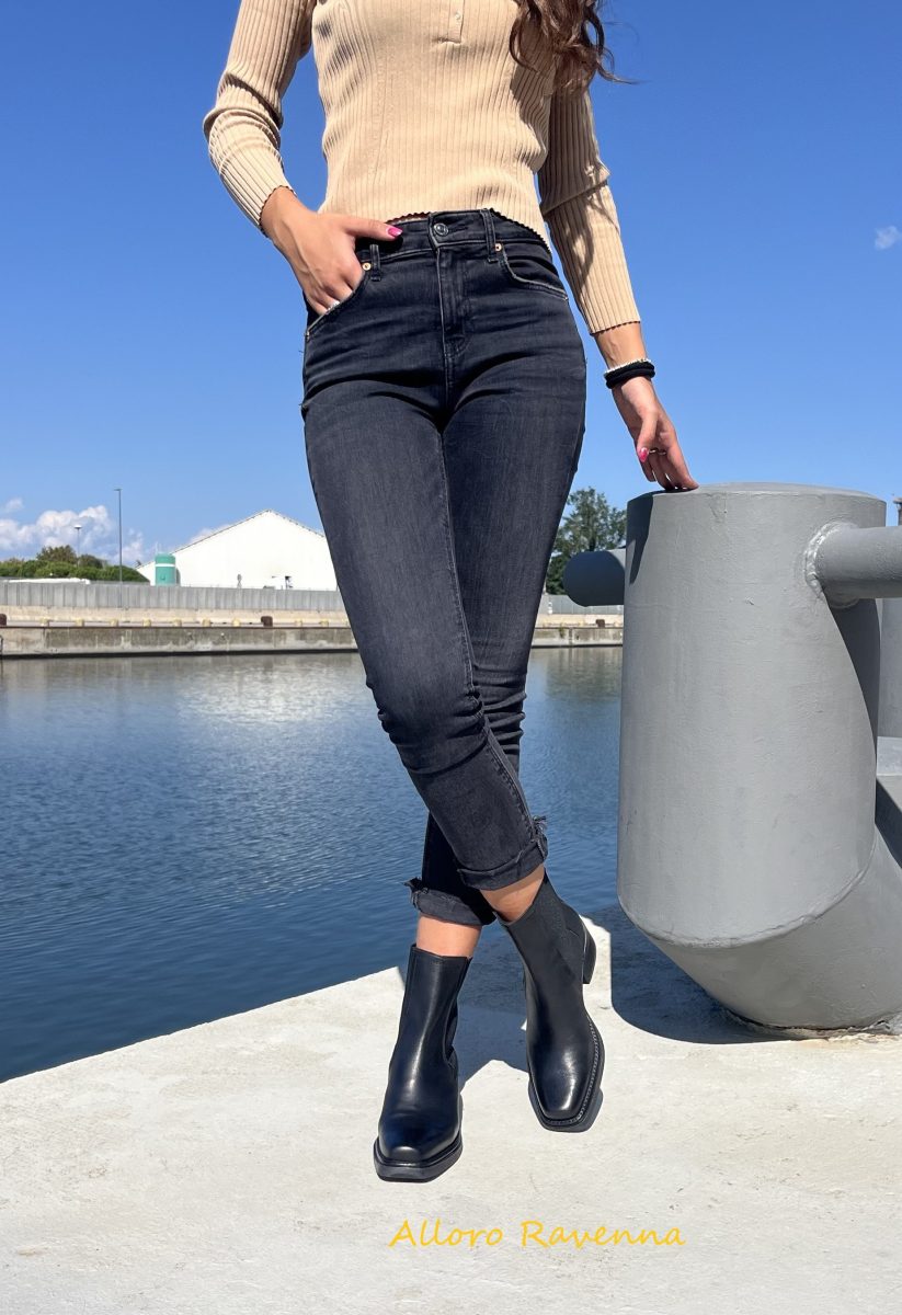 Stivaletti Dolce Vita Bel Donna Pelle Nera Punta Cerniera - Nuovi Con Scatola